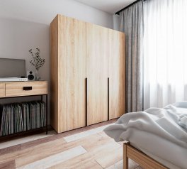 Шкаф Морели ST0027 3 дверный дуб сонома 180 см