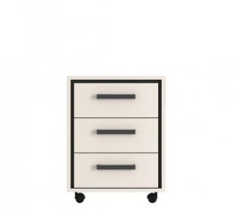 Тумба офісна під стіл KON3S Прайм Кашемір / Чорний