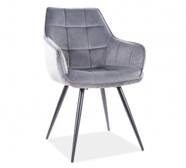 Стілець Lilia Velvet сірий