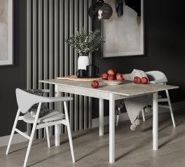 Стол-трансформер Lunch Ателье светлый/Белый