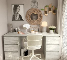 Стол компьютерный бетон Т228