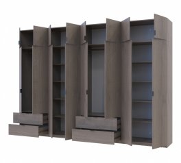 Шкаф для одежды Дорос Лукас канноло 8 дверный 340 см