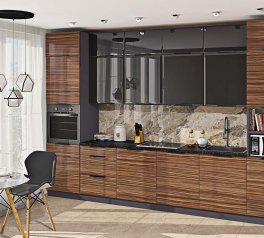 Кухня Хай-тек з текстурою комплект