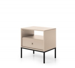 Тумба приліжкова чорні ніжки MS54 Mono