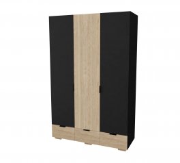 Шкаф С-103 Neman Сканди 3 дверный графит 142 см