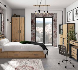 Модульна дитяча Weston/Вестон BRW Poland Дуб артизан/Матера