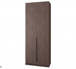 Шкаф Mebelstar Оскар двухдверный с антресолью Дуб ристретто 80 см