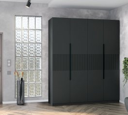 Шкаф 4Д КС Лайн Элегант 4 дверный графит 200 см
