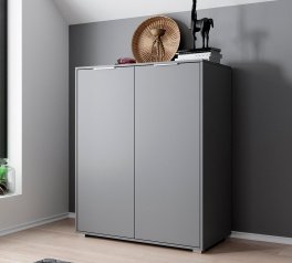 Комод Люция 2дв Графит серый Миромарк