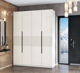 Шкаф 4Д КС Лайн Элегант 4 дверный белый 200 см