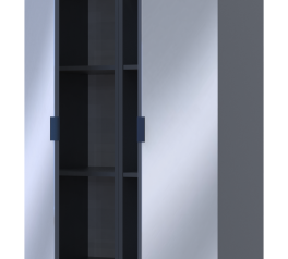 Шкаф Дорос Геллар графит 2 Зеркала 78 см