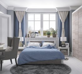 Модульна спальня Olivia/Олівія Mebelbos Крем/Дуб анкона