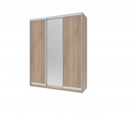 Шкаф-купе с зеркалом Дорос Сити Лайт 3 дверный 225 см