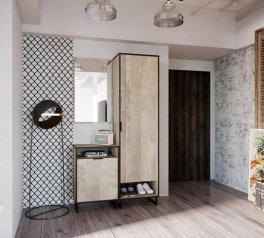 Дзеркало дуб гранж пісочний F-0002