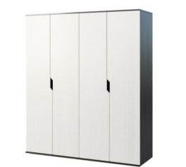 Шкаф 4Д Світ Меблів Мария 4 дверный белое золото 178 см