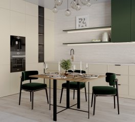 Стол-трансформер Voody Дуб Эвок/Чёрные ноги