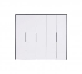 Шкаф 5дв Миромарк Лука 5 дверный белый глянец 250 см