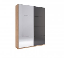 Шкаф-купе с зеркалом Миромарк Луна 2 дверный дуб крафт 150 см