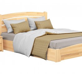 Кровать деревянная Эстелла Селена Аури с подьемным механизмом и нишей для белья Щит / Массив Бук