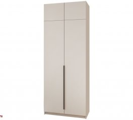 Шкаф Mebelstar Оскар двухдверный с антресолью Кашемир 100 см