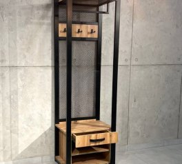 Передпокій LOFT 600 Дуб Сонома / Чорний мат MebliRoMax