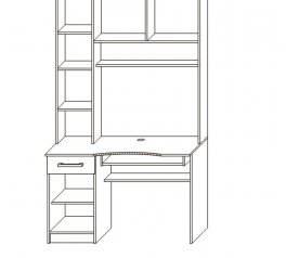 Компьютерный стол Кросслайн
