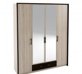 Шкаф 4Д Сокме Скарлет 4 дверный дуб сонома 180 см