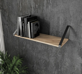 Полиця настінна сонома/чорний XT28