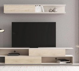 Стенка Брик Кашемир/Дуб сонома