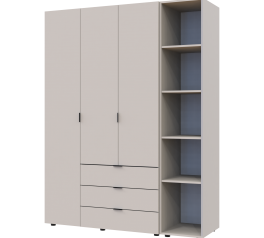 Шафа Дорос Гелар кашемір з Етажеркою 3-х дверна 154,4 см