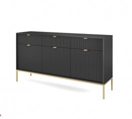 Комод Чорний/Золоті ніжки KSZ154 Nova