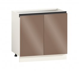 Тумба нижня Н80.85.2Д Gola ручка Фарбований Високий Глянець