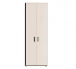 Шафа Гербор SZF2D 2 дверна Прайм Кашемір / Чорний 80 см