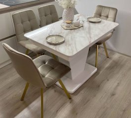 Стол кухонный раскладной Джем Slide / Слайд 120-160 см