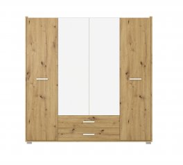 Шафа SZF4D2S Гербор Рутенія 4 дверна дуб артизан 206 см