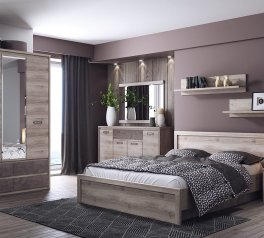 Спальня Jazz/Джаз Mebelbos №1 з шафою 3D4S та полицею