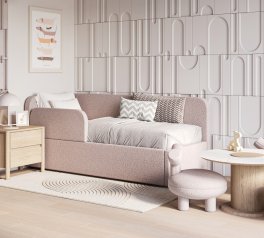 Кровать десткая мягкая Шик Галичина Мокко