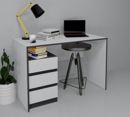 Комп'ютерний стіл Vector Інтарсіо Білий 120 см