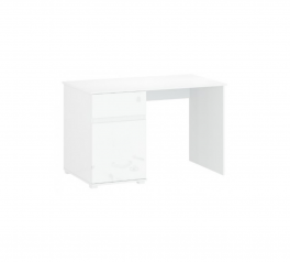 Стол письменный 1D1S/120 [P1] белый глянец Lingo