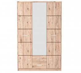 Шафа SZF3D2S Гербор Шанталь 3 дверна дуб санремо світлий 150 см