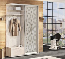 Прихожая-купе 1,4м Венеция крашеный высокий глянец однодверный
