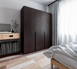 Шкаф Морели ST0027 3 дверный венге темный 180 см