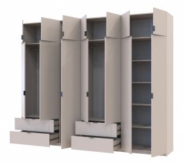 Шкаф для одежды Дорос Лукас кашемир 7 дверный 295 см