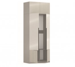 Шафа 2Д + антресоль 2Д КС Лайн Елегант 2 дверна Кашемір 100 см
