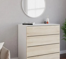 Комод ТХ005 Дуб сонома / Белый Морели