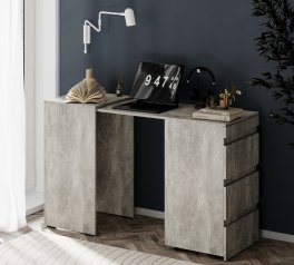 Стол письменный с комодом Art in Head Molli / Молли Ателье светлый