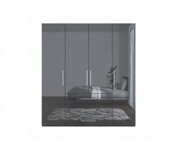 Шкаф 4дв 3шх Миромарк Магнум 4 дверный антрацит 196 см