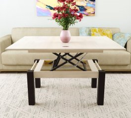 Стіл-трансформер B-Fly Дуб шамоні світлий/Венге