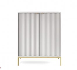 Комод Нова / Nova К104 высокий Серый/Золотые ножки