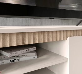 Комод REG1D5S1K 2-дверний з 5 шухлядами Лаундж Кашемір / Дуб сонома